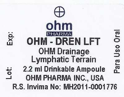 Ampoule Label (Ohm Dren Lft Amp)